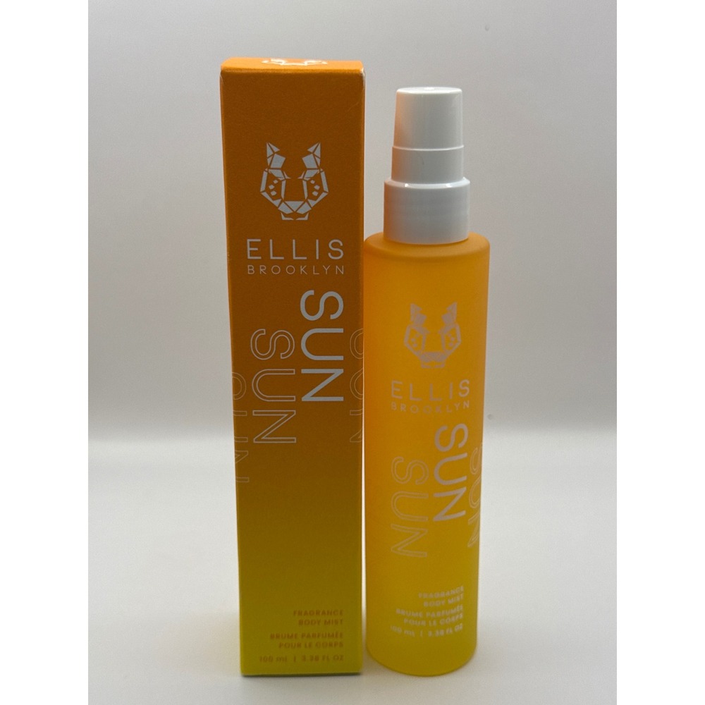 Ellis Brooklyn Sun Fragrance Body Mist 100ml 3.38 fl oz Fruity Vegan Spray Boxed